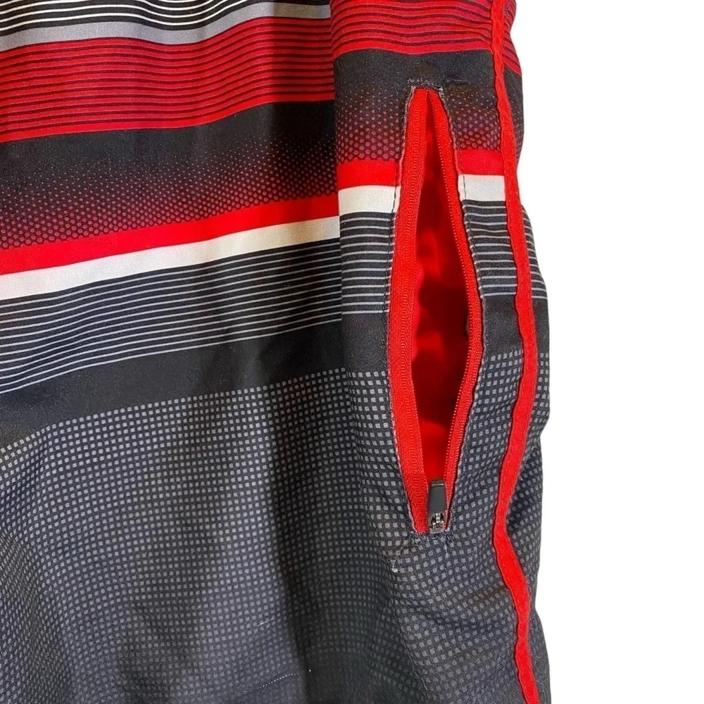 OCEAN PACIFIC OP Board shorts swim trunks mesh men's XL(40-42) Pockets Red Black